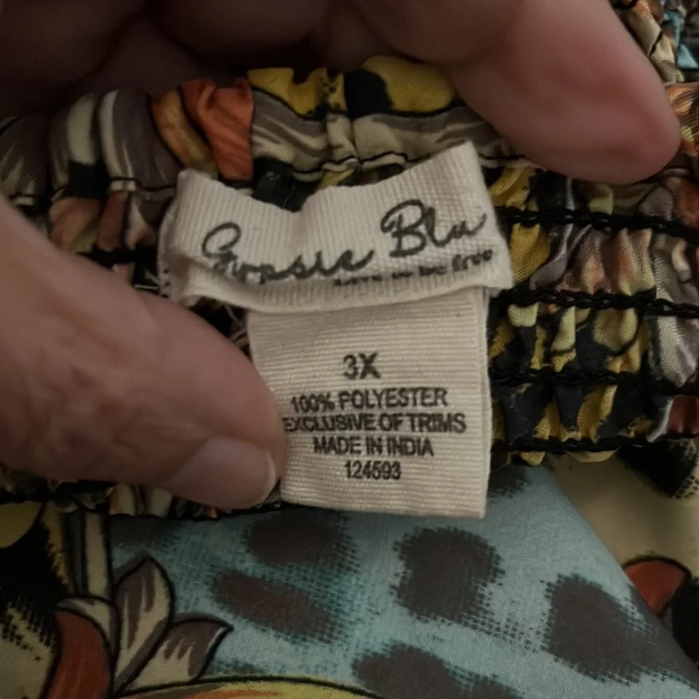 Animal Print Maxi Summer Fall Tube Top Style  Sundress Dress Plus Size 3X - Picture 7 of 7